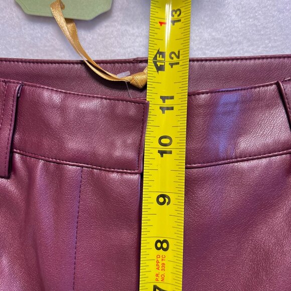 Rygrass Women's Port Royale Stretch Faux Leather Pants Size 4 Tapered Leg NWT - Picture 9 of 11